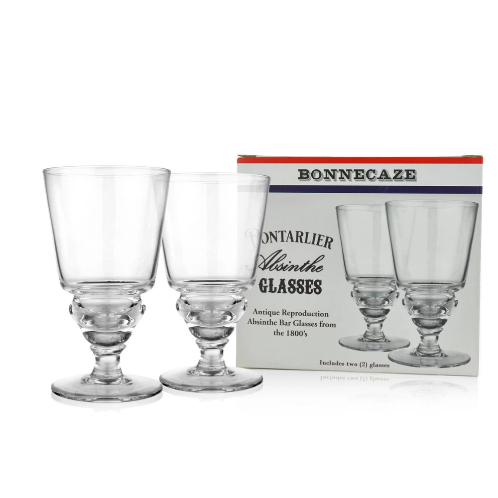 Pontarlier Uncut Absinthe Glasses 3 Pontarlier Uncut Absinthe Glasses