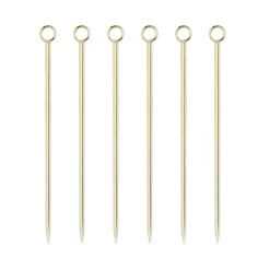 Gold Cocktail Pins (set Of 6)