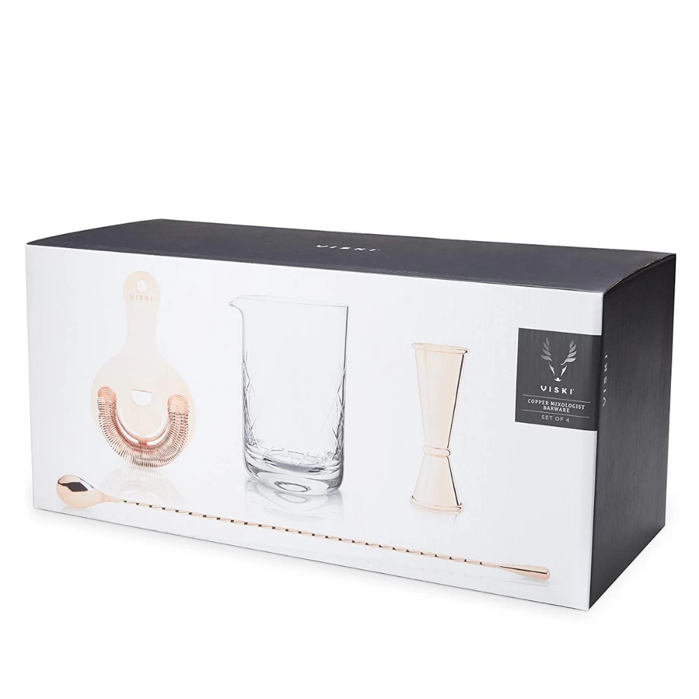 Copper Stirred Cocktail Bar Tools Set By Viski 4 Copper Stirred Cocktail Bar Tools Set By Viski - Image 2