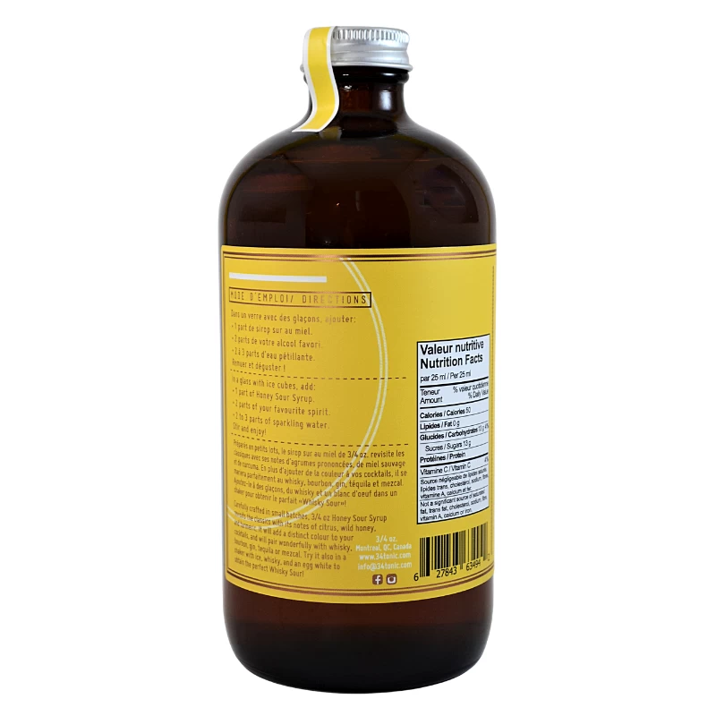 3/4 Oz. Maison Honey Sour Syrup 4 3/4 Oz. Maison Honey Sour Syrup - Image 2