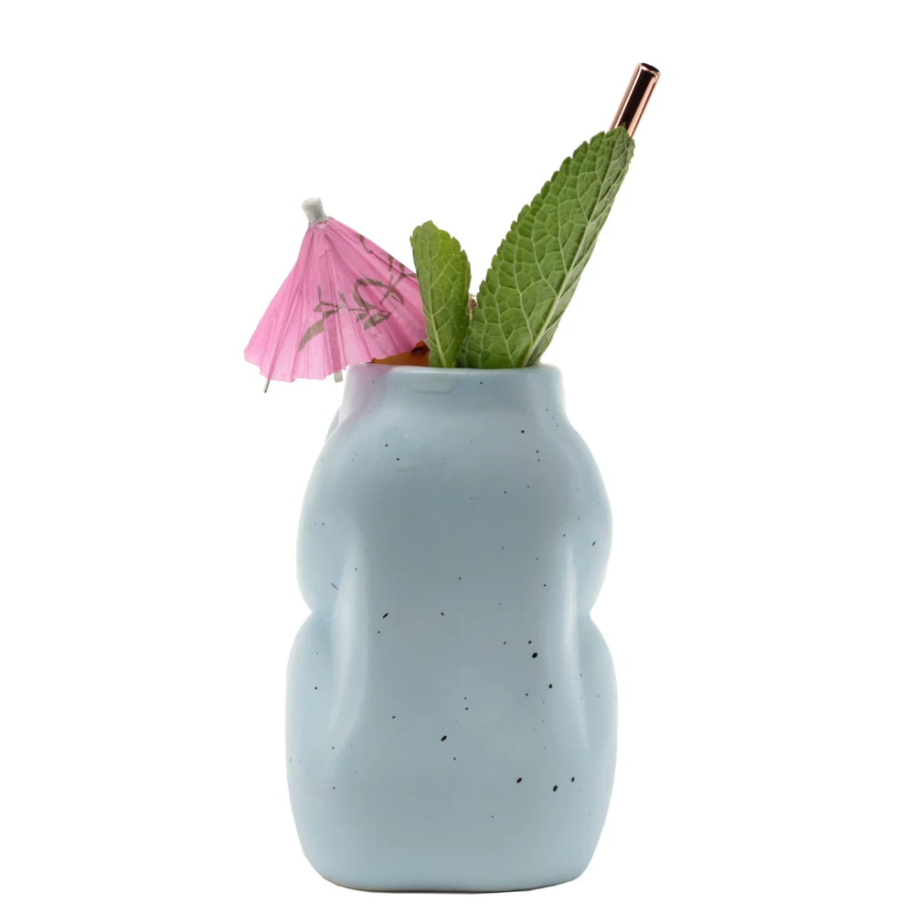 Blue Suffering Bastard Tiki Mug 4 Blue Suffering Bastard Tiki Mug - Image 2