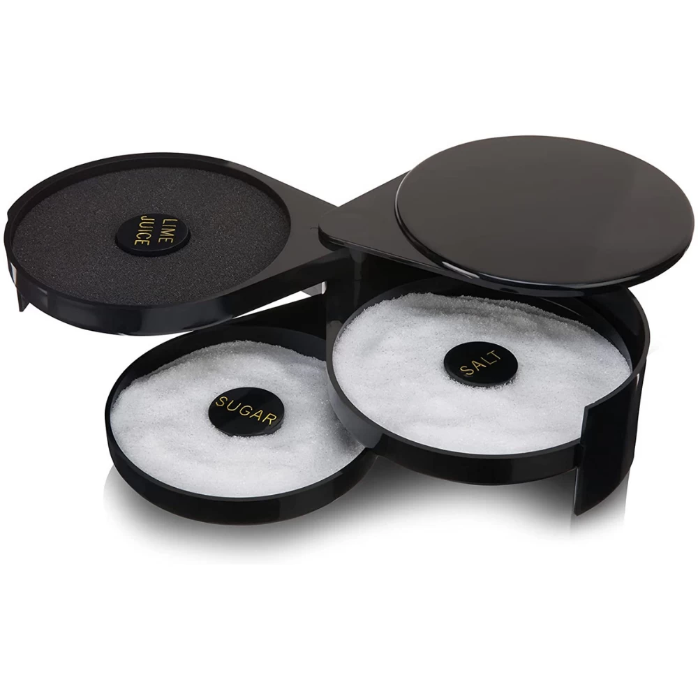 3-Tier Cocktail Rimmer By Oenophilia 3 3-Tier Cocktail Rimmer By Oenophilia