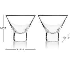 Viski Raye Stemless Martini Glasses (set Of 2) -Liquor Specialty Store 4 5487b894 90e2 4563 941a 3fc684c00e22