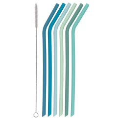 Marina Bendable Silicone Straws (pack Of 6)