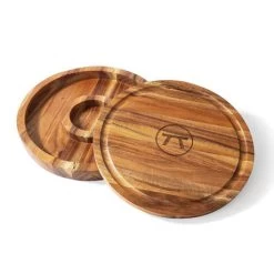Acacia Wood Salt Rimmer, Storage & Cutting Board