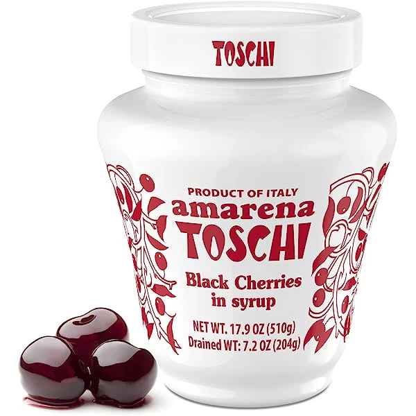 Toschi Sour Black Cherries (510g Jar) 2 Toschi Sour Black Cherries (510g Jar)