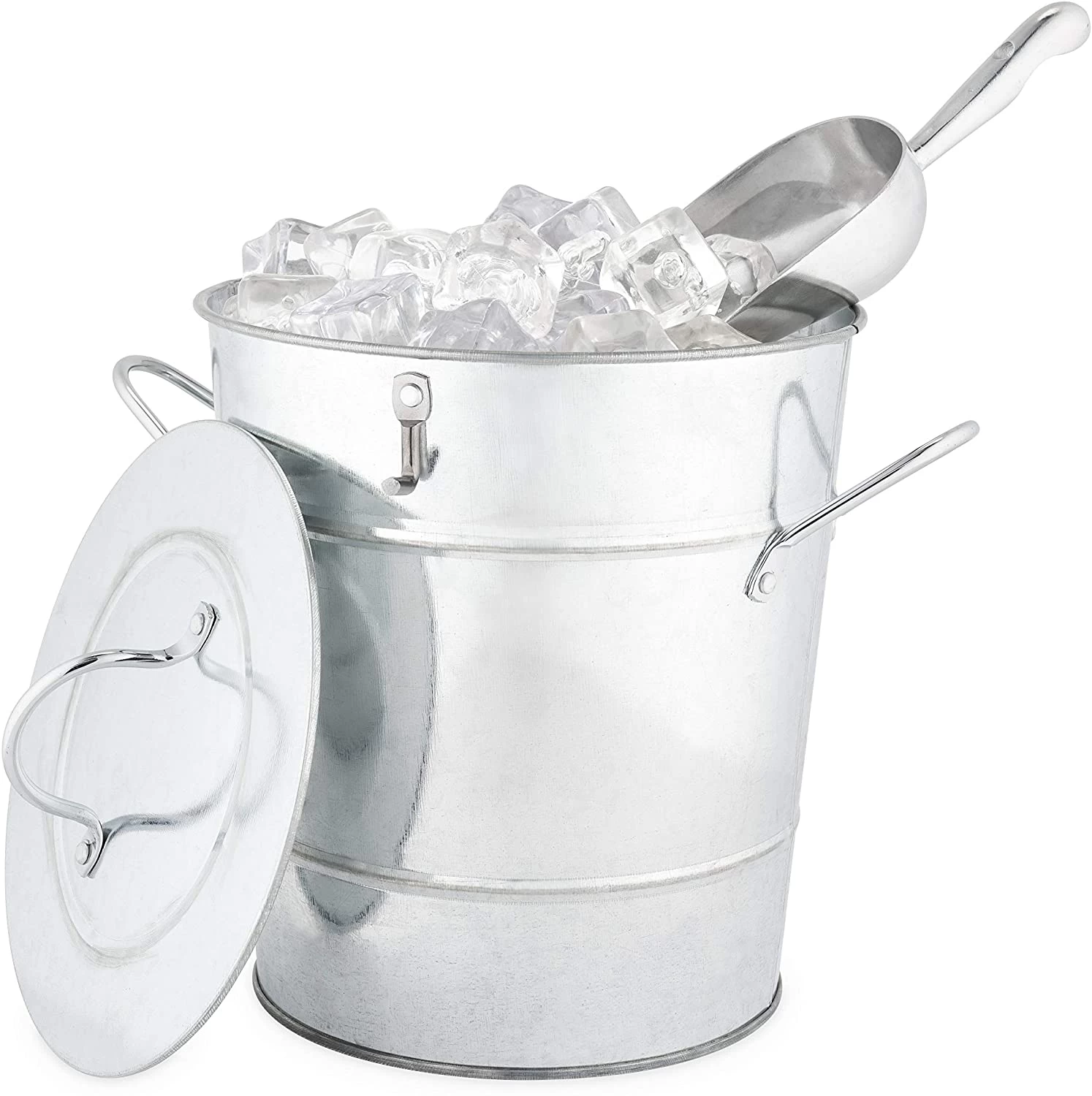 Galvanized Metal Ice Bucket 3 Galvanized Metal Ice Bucket