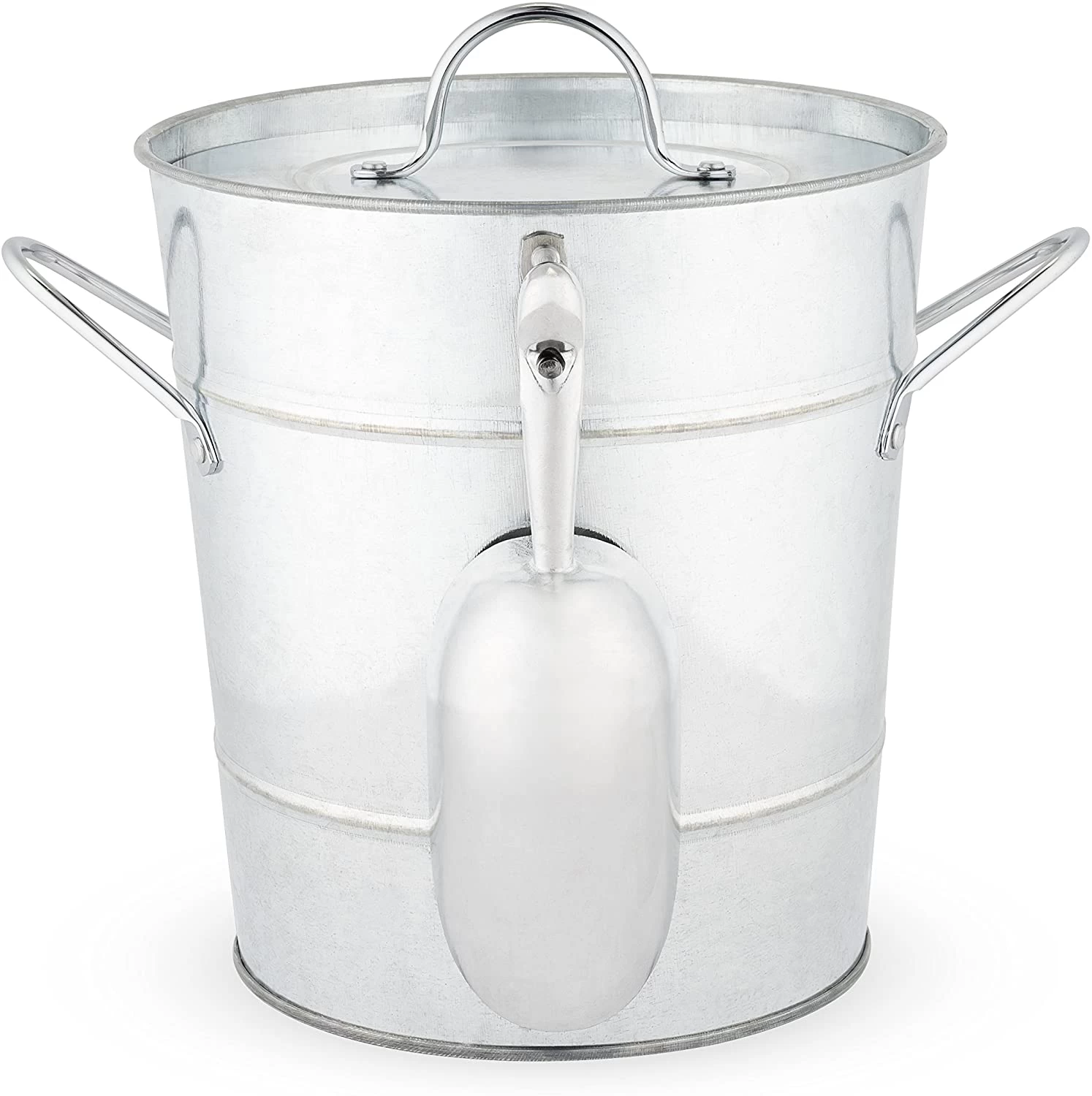 Galvanized Metal Ice Bucket 4 Galvanized Metal Ice Bucket - Image 2