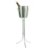 Ideal Stainless Steel Wine Bucket & Stand (2 Pieces) 2 Ideal Stainless Steel Wine Bucket & Stand (2 Pieces) -Liquor Specialty Store 9289SETIdealWineandChampagneChiller 2