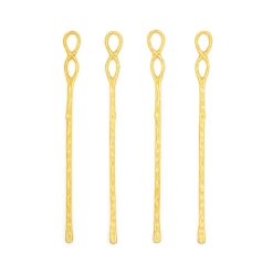 Infinity Champagne Gold Stir Sticks (set Of 4)