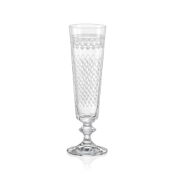 Bella Karolinka Etched Champagne Flute