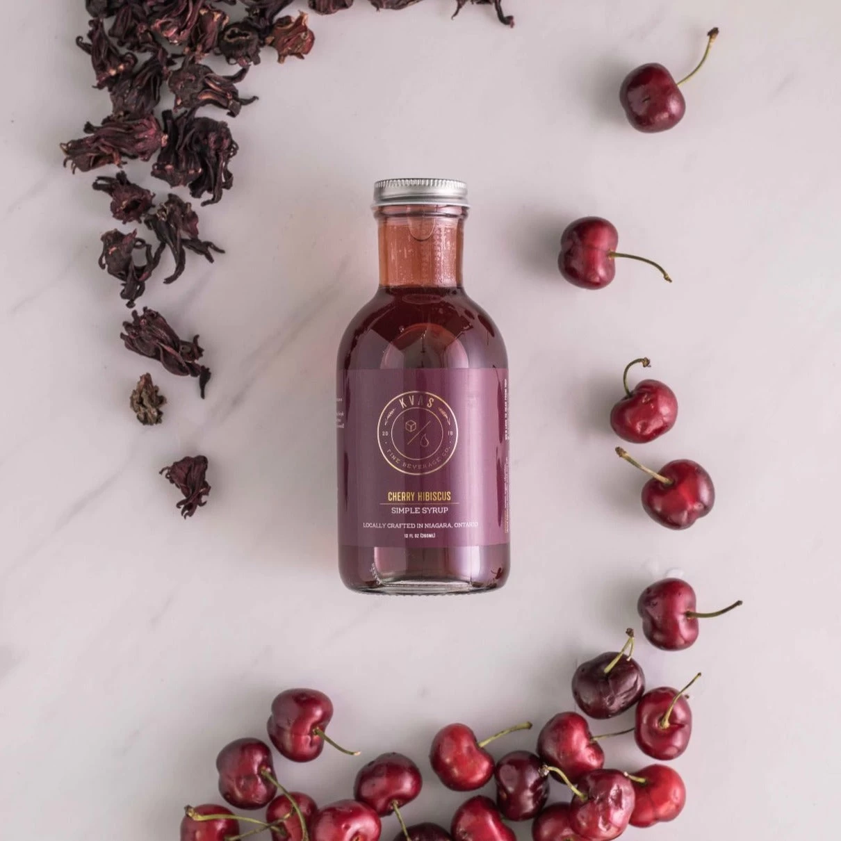 Kvas Cherry Hibiscus Syrup 4 Kvas Cherry Hibiscus Syrup - Image 2