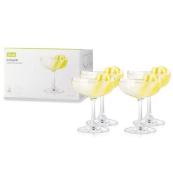 Clear Coupes By True (set Of 4)