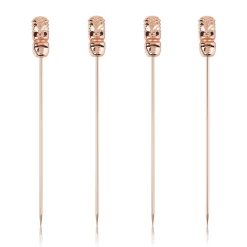 Copper Tiki Cocktail Pins (set Of 4)