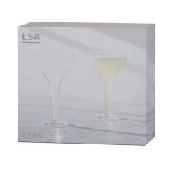 LSA Epoque Champagne Saucers (set Of 2) -Liquor Specialty Store Epoque 2