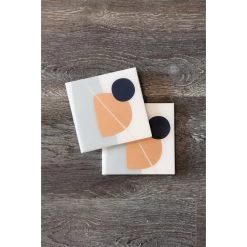 Foiled Grey Abstract Resin Coasters 7 Foiled Grey Abstract Resin Coasters -Liquor Specialty Store EselleFoiledGray 2