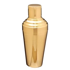24 Kt Gold Japanese 3-Piece Cobbler Shaker - Shiny
