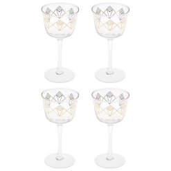Gold Dream Deco Coupe Glass 9 Gold Dream Deco Coupe Glass -Liquor Specialty Store GoldDreamDecoCoupes 4