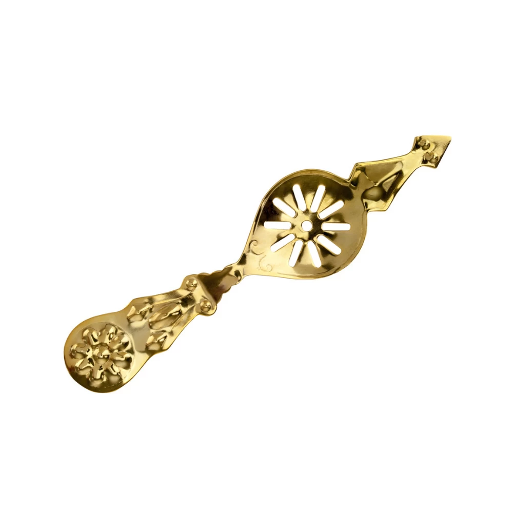 Gold Floral Absinthe Spoon 3 Gold Floral Absinthe Spoon