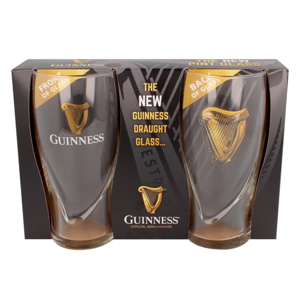 Guinness Embossed Pint Glasses (set Of 2) 4 Guinness Embossed Pint Glasses (set Of 2) - Image 2