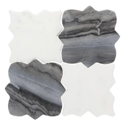 Tesselate Marble Coasters (Set Of 4)