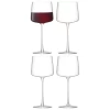 LSA Metropolitan Red Wine Glasses (set Of 4) -Liquor Specialty Store LSAMetropolitanWineGlass400mlClearx4