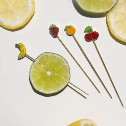 Fruit Cocktail Pins (set Of 4) -Liquor Specialty Store L VFruitCocktailPickss 4 2