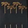 Leopard Cocktail Pins (set Of 4) -Liquor Specialty Store LoveLeo4