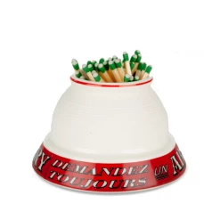 DiCharry Porcelain Match Strike With 100 Strike Anywhere Matches -Liquor Specialty Store MatchStrike DiCharry 2