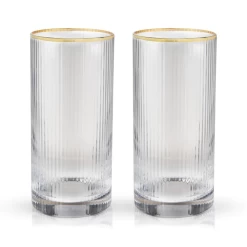 Viski Meridian Highball Glasses (set Of 2)
