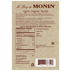 Monin Agave Syrup -Liquor Specialty Store Monin Agave Syrup Back Label 800x800 62ac7f8c e2e7 4f26 8df8 0df0e0fe5e4b