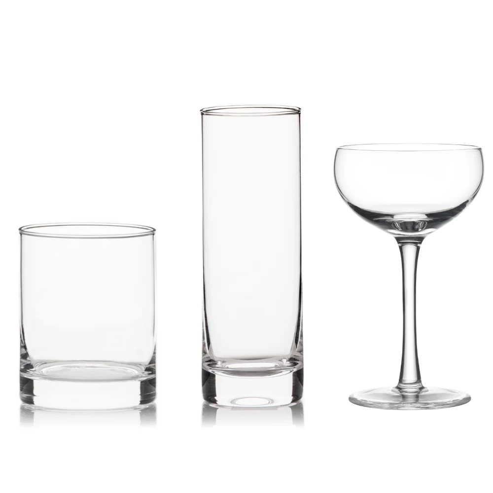 Plain Glassware Collection (set Of 12) 3 Plain Glassware Collection (set Of 12)