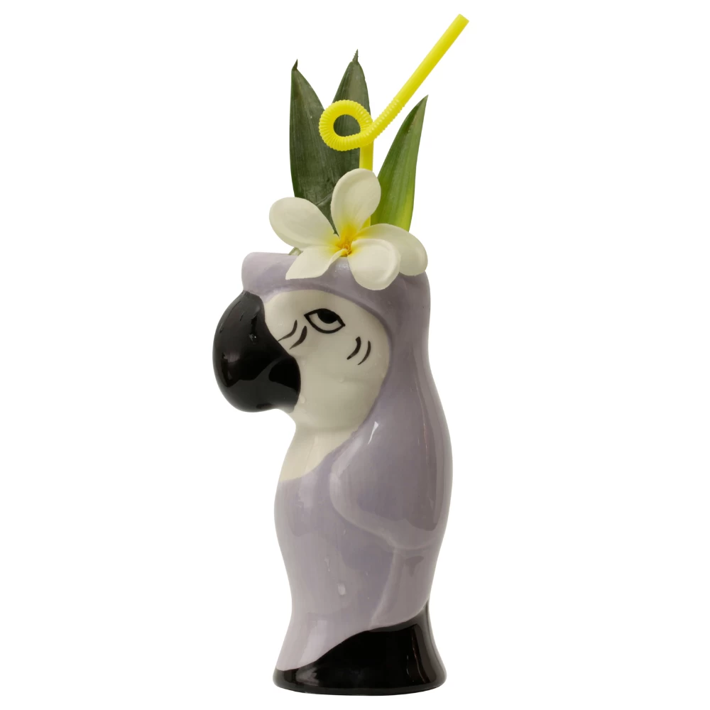 Purple Parrot Tiki Mug 3 Purple Parrot Tiki Mug