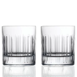 RCR Hand-Cut Barcode Tumblers (set Of 2)