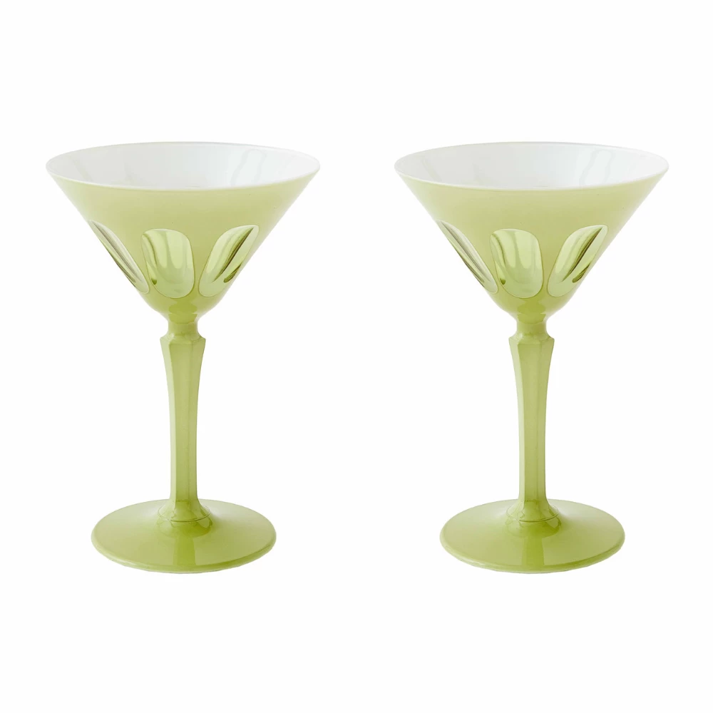 Rialto Martini Glass (Pale Sage) 4 Rialto Martini Glass (Pale Sage) - Image 2