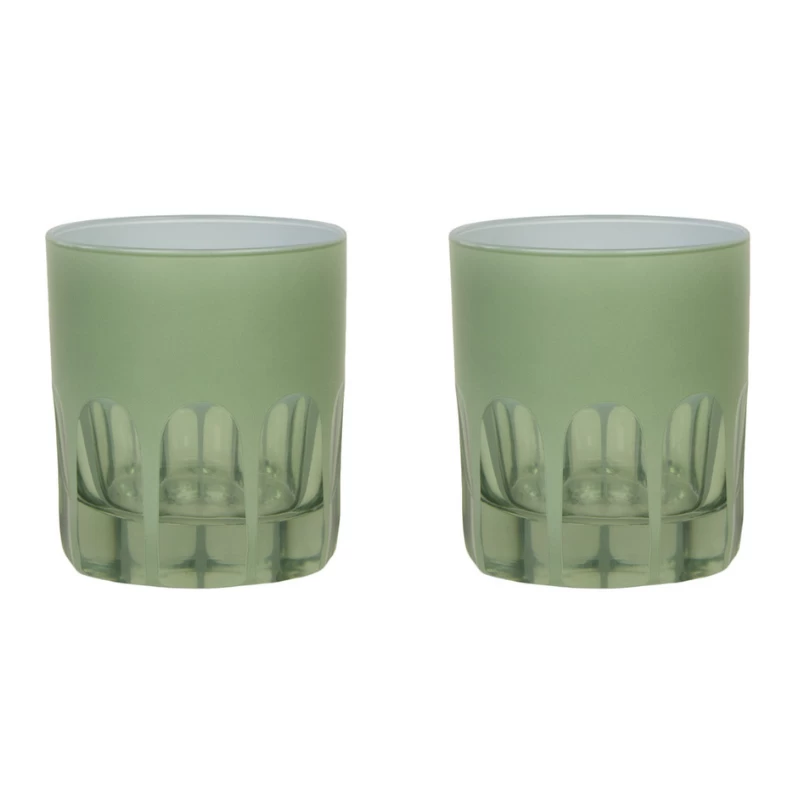 Rialto Old Fashioned Tumbler (Pale Sage) 4 Rialto Old Fashioned Tumbler (Pale Sage) - Image 2