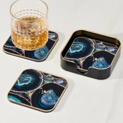 Savoy Agate Coasters (set Of 4) -Liquor Specialty Store SavoyAgateCoasters 3