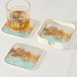 Savoy Blue Mirage Coasters (set Of 4) -Liquor Specialty Store SavoyBlueMirageCoasters setof4 4