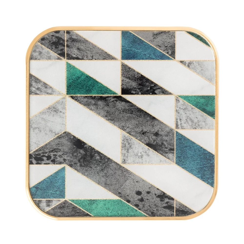 Savoy Geometric Coasters (set Of 4) 4 Savoy Geometric Coasters (set Of 4) - Image 2