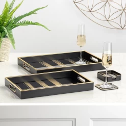 Savoy Gold Stripe Tray -Liquor Specialty Store SavoyGoldStripeTray 4