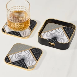 Savoy Radiant Tile Coasters (set Of 4) -Liquor Specialty Store SavoyRadiantCoasters setof4 3