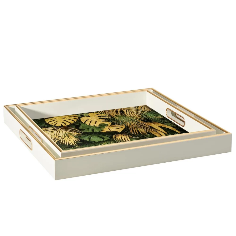 Savoy Tropical Leaves Tray 3 Savoy Tropical Leaves Tray