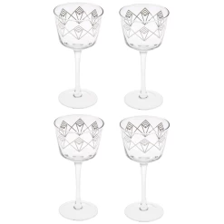 Silver Dream Deco Coupe Glass -Liquor Specialty Store SilverDreamDecoCoupes 4