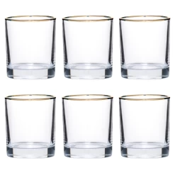 Simple Gold Rim Tumbler -Liquor Specialty Store SimpleGoldRimTumblers 6