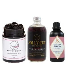 Smoky Old Fashioned Trio