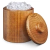 Solid Wood Ice Bucket With Lid -Liquor Specialty Store SolidWoodIceBucketwithLid 2