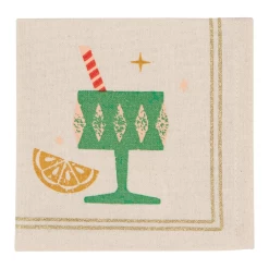 Spirits Bright Cocktail Napkins (set Of 4) -Liquor Specialty Store SpiritsBrightNapkins CandyCane
