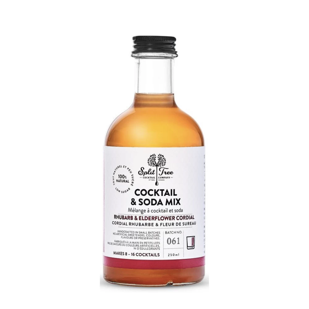 Split Tree Rhubarb & Elderflower Cordial 3 Split Tree Rhubarb & Elderflower Cordial