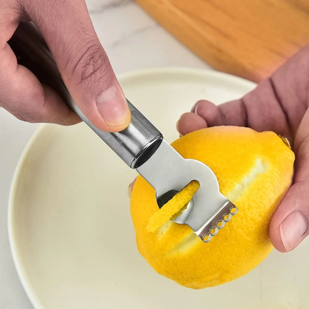 Stainless Steel Channel Knife & Zester 4 Stainless Steel Channel Knife & Zester - Image 2