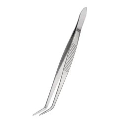 Stainless Steel Slanted Tip Garnish Tweezers